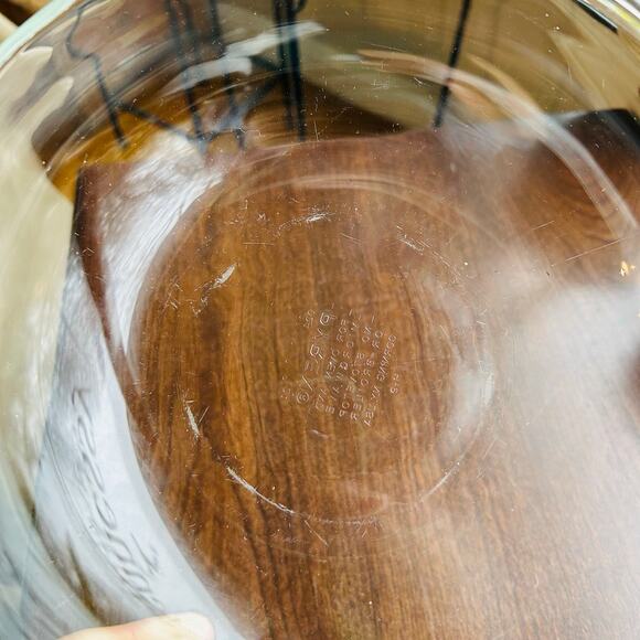 Vintage PYREX Originals Clear Dome Lid w Knob 2 QT Casserole dish bowl 024 - Picture 7 of 10